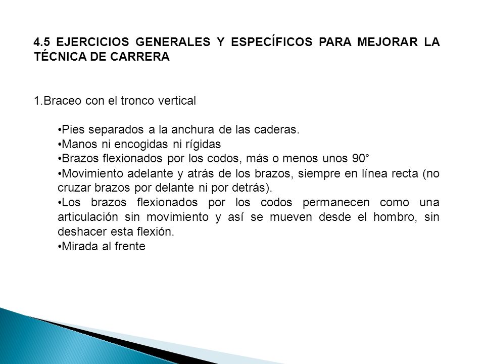 Entrenamiento mejorar tecnica de carrera